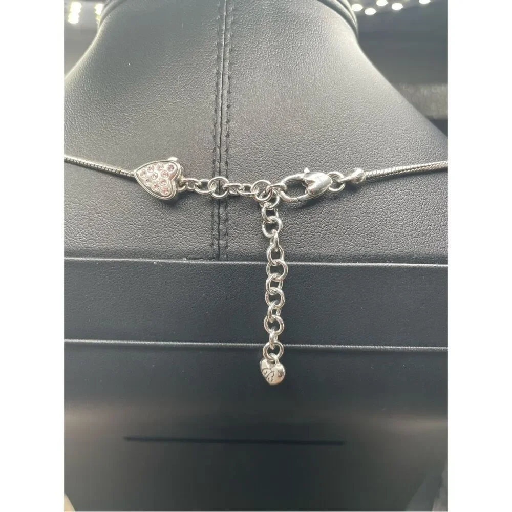 Brighton Everyday Silver Mini Heart Stopper Beads Necklace Silver Gold